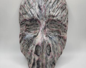 Bone-Inspired Horror Mask | Handmade Polymer Clay Skull Sculpture | Gothic Creepy Decor | OOAK Display Piece