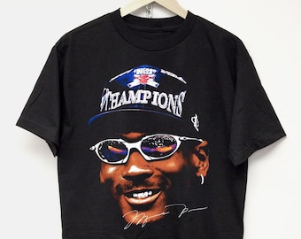 MICHAEL JORDAN T-SHIRT | vintage rap tee | concert tour merch | y2k | big face graphic | hip hop streetwear | dennis rodman | travis scott