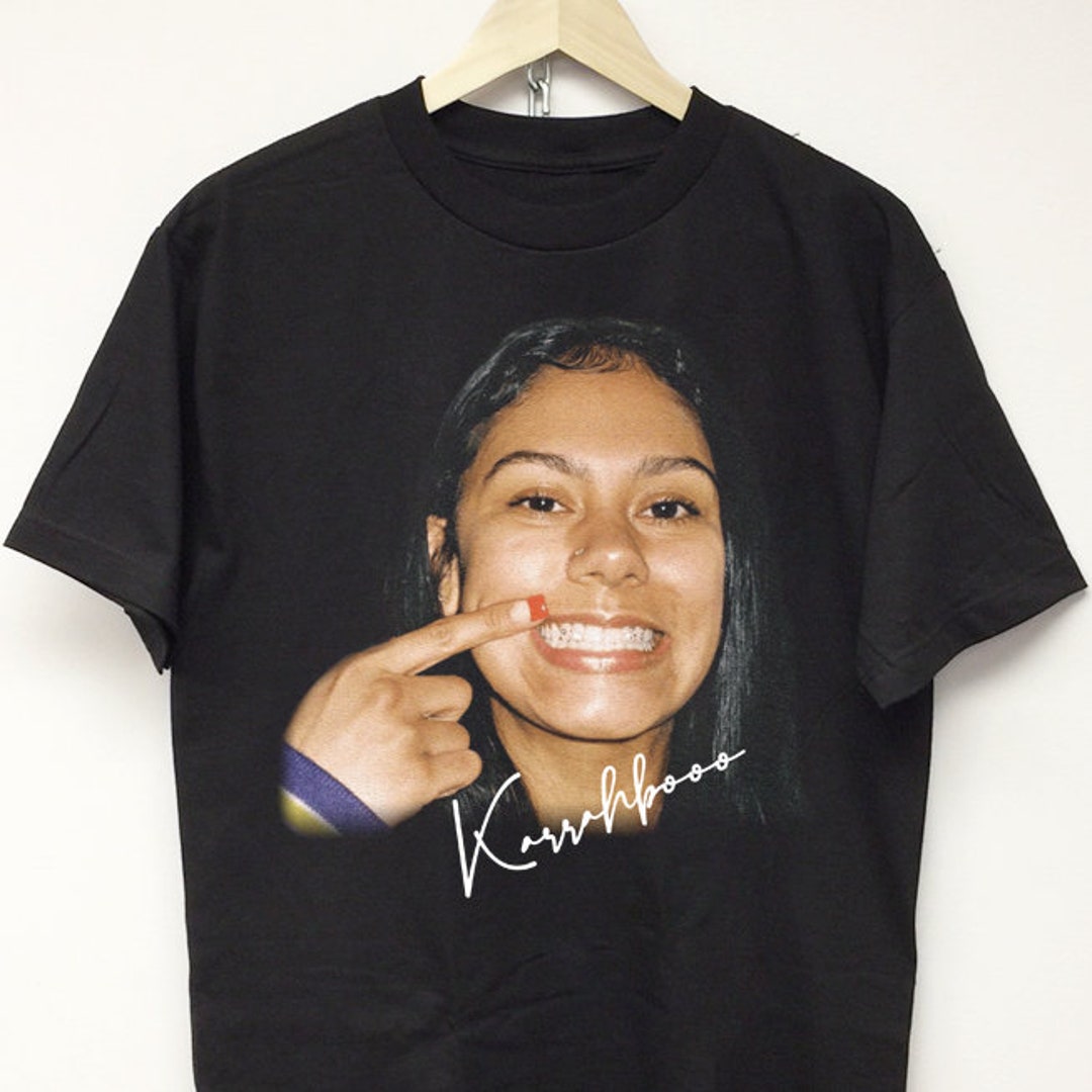 KARRAHBOOO T-SHIRT Big Face Rap Tee Bootleg Vintage 90 Y2k Concert Tour