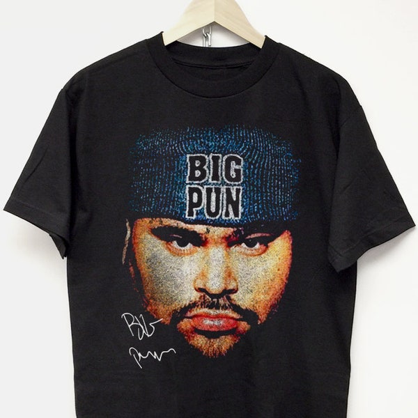 BIG PUN T-SHIRT vintage bootleg hip hop rap tee hoody 90 y2k nas wu tang tupac j cole dmx travis scott kanye jay z concert tour merch rodman