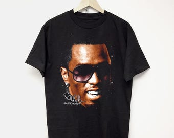 P DIDDY T-SHIRT | Puff Daddy Vintage Rap Tee | Travis Scott