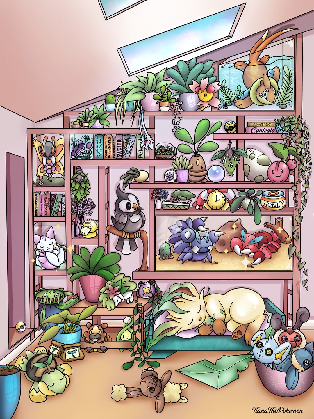 Pokémon Sinnoh Shelves Etsy