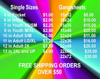 Custom SUBLIMATION Transfers, WHOLESALE SUBLIMATION, Sublimation Prints