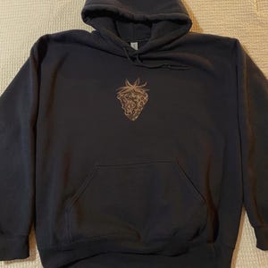 Hand-painted strawberry hoodie