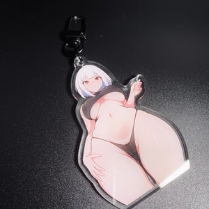 AKARI | lewd anime girl waifu acrylic keychain