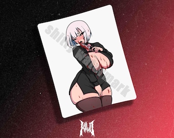 BLOODY KNIFE AKARI | sexy anime girl sticker