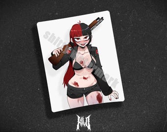 Gwen | "Buckshot Gwen"- Anime Girl Waifu Sticker Decal