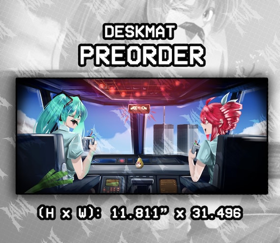 Hatsune Miku & Teto | Twin Towers Visit | Funny Anime Girl Meme Deskmat/Mousepad