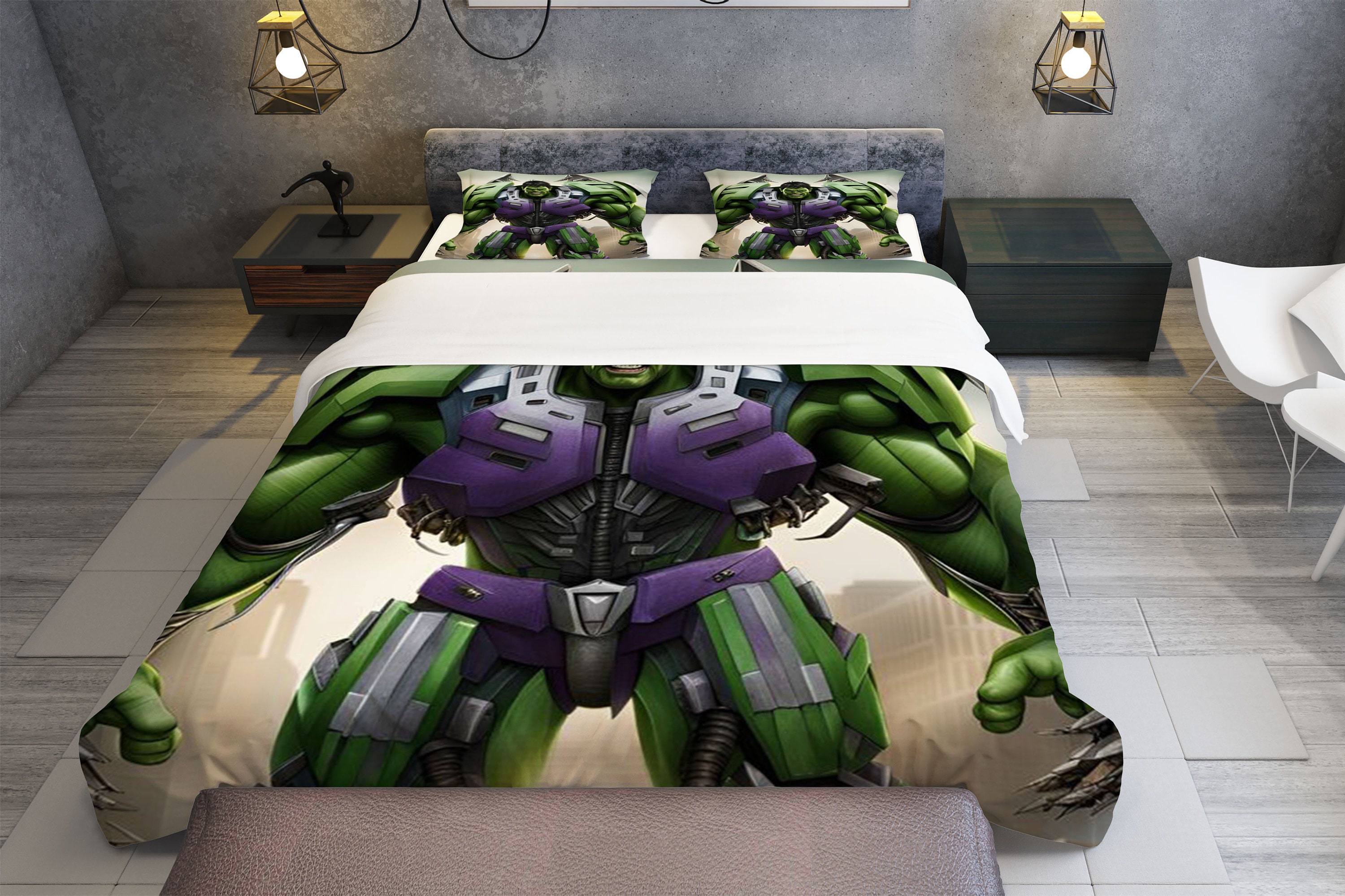 The Hulk Bedding Set, Super Hero Bedroom Decoration