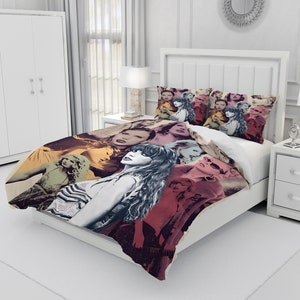 Taylor Swift, Personalized Bedding Three Piece Set, Custom Duvet Cover And Pillowcase, Bedroom Decoration, Creative Gifts image 1