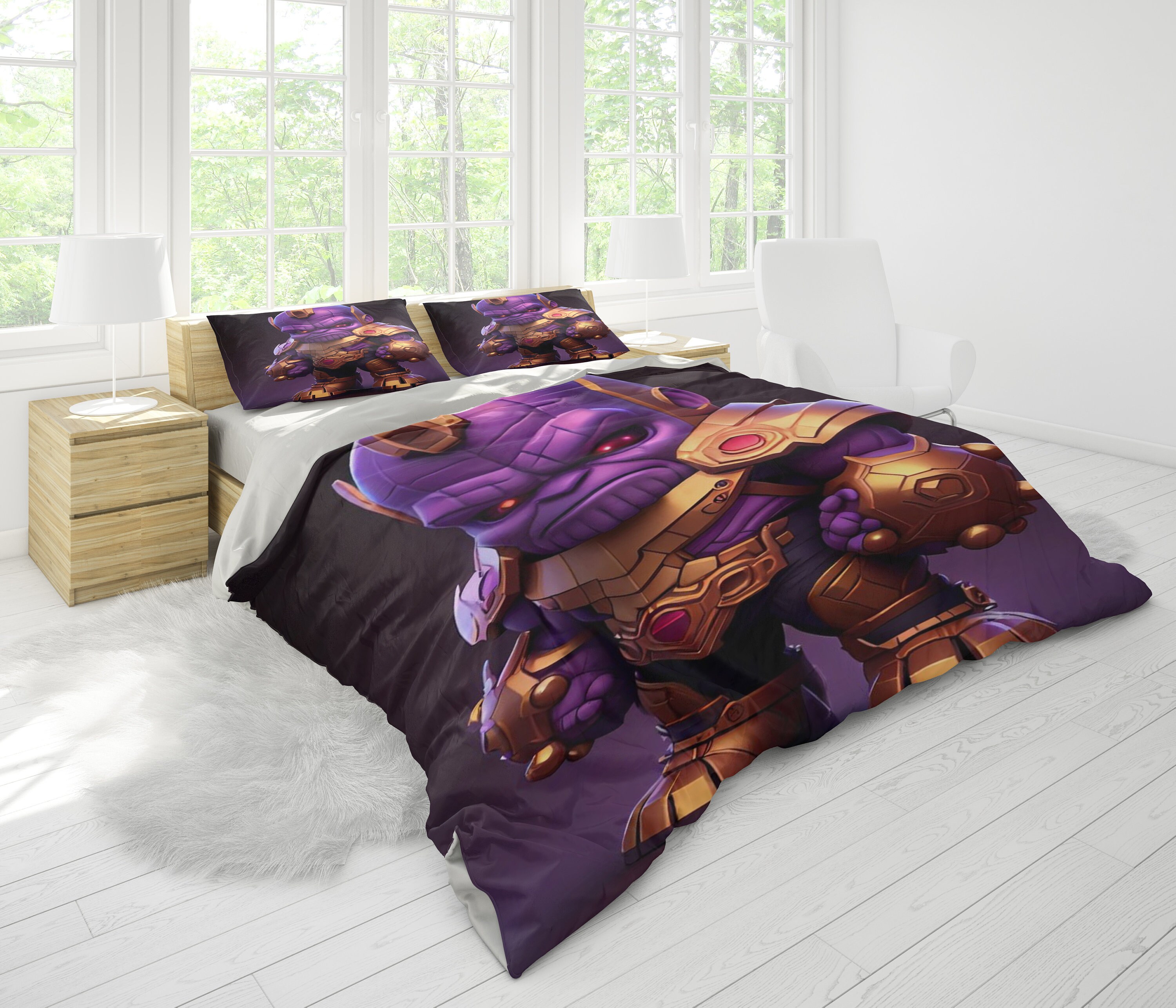 Thanos Bedding Set, Super Hero Bedroom Decoration