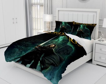 El Señor De Los Anillos, Juego De Ropa De Cama Personalizado De Tres Piezas, Funda Nórdica Y Funda De Almohada Personalizadas, Decoración De Dormitorio, Regalos Creativos