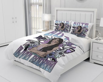 Olivia Rodrigo, Personalized Bedding Three Piece Set, Custom Duvet Cover And Pillowcase, Bedroom Decoration, Creative Gifts