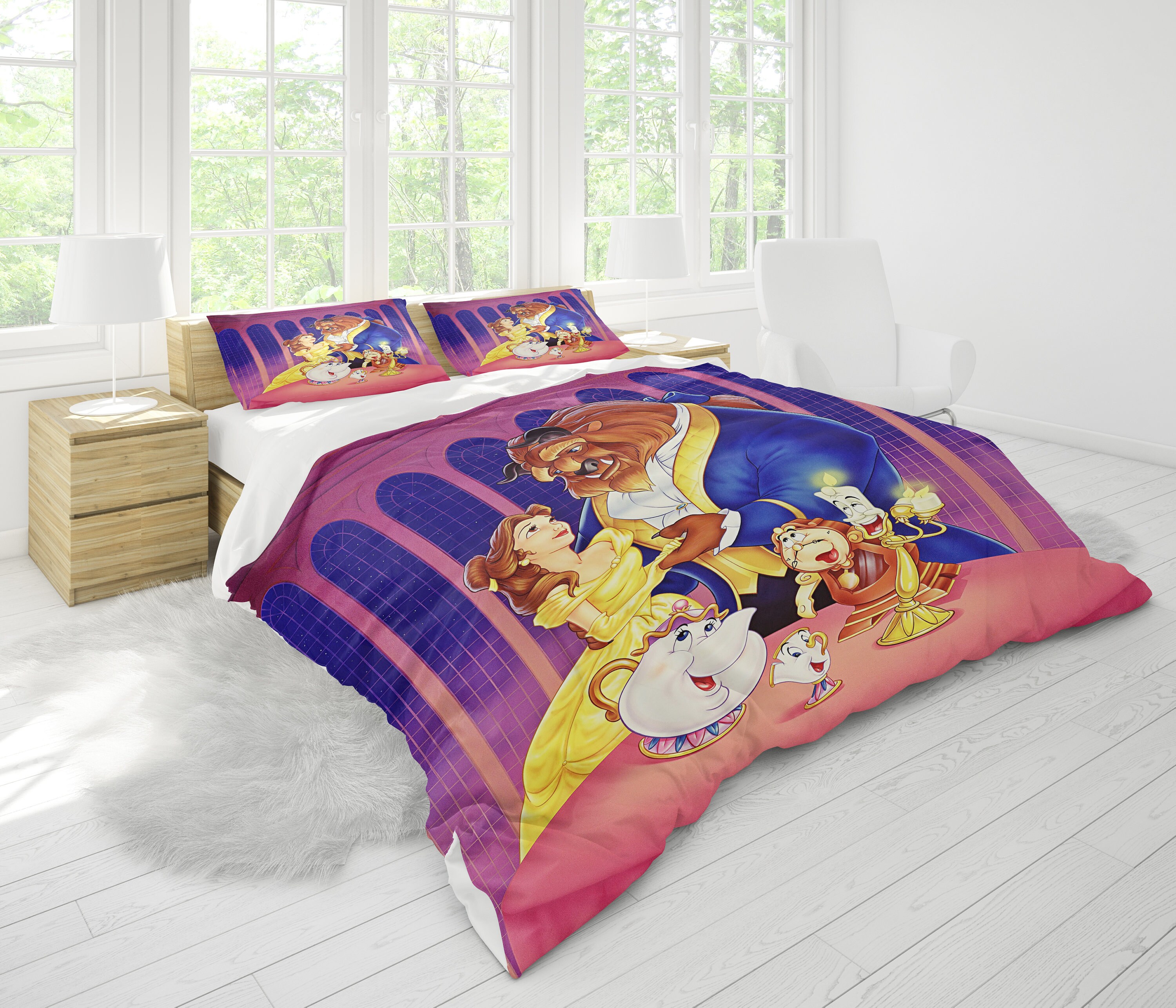 Beauty And The Beast - Disney Cartoon bedding set