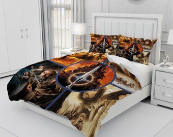 The Lord Of The Rings, Personalized Bedding Three Piece Set, Custom Duvet Cover And Pillowcase, Bedroom Decoration, Creative Gifts