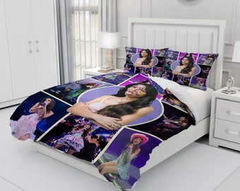 Olivia Rodrigo, Personalized Bedding Three Piece Set, Custom Duvet Cover And Pillowcase, Bedroom Decoration, Creative Gifts