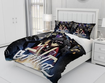 Gorillaz, Personalized Bedding Three Piece Set, Custom Duvet Cover And Pillowcase, Bedroom Decoration, Creative Gifts