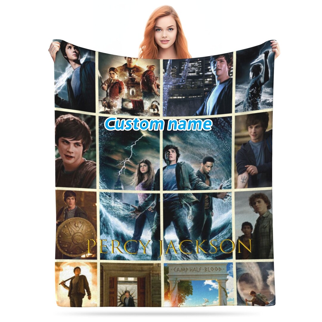 Personalized Percy Jackson Blanket Custom Photo Sofa Blanket Christmas