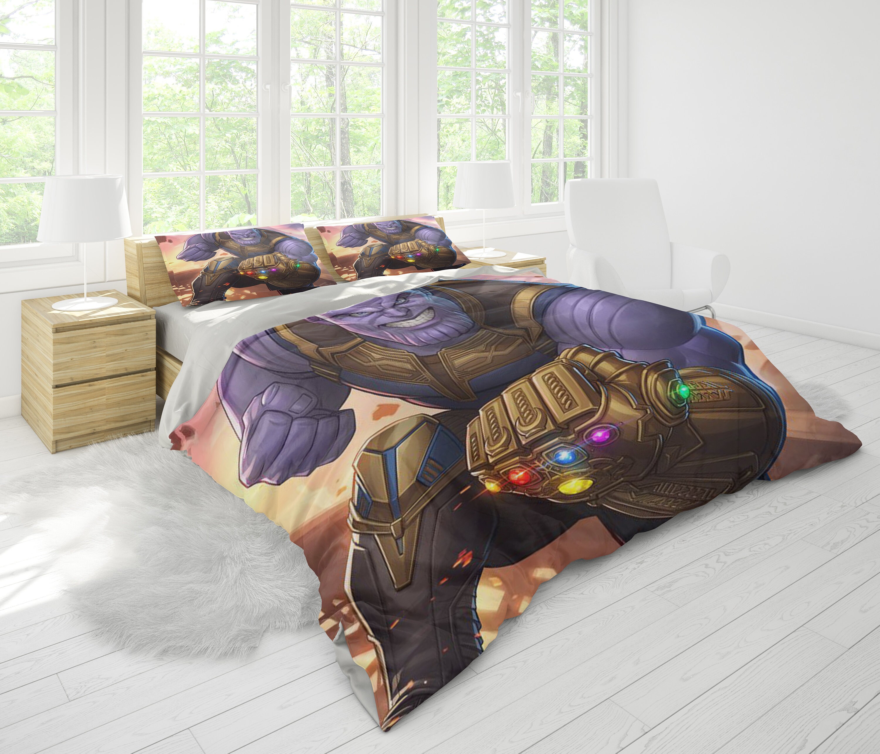 Thanos Bedding Set, Super Hero Bedroom Decoration