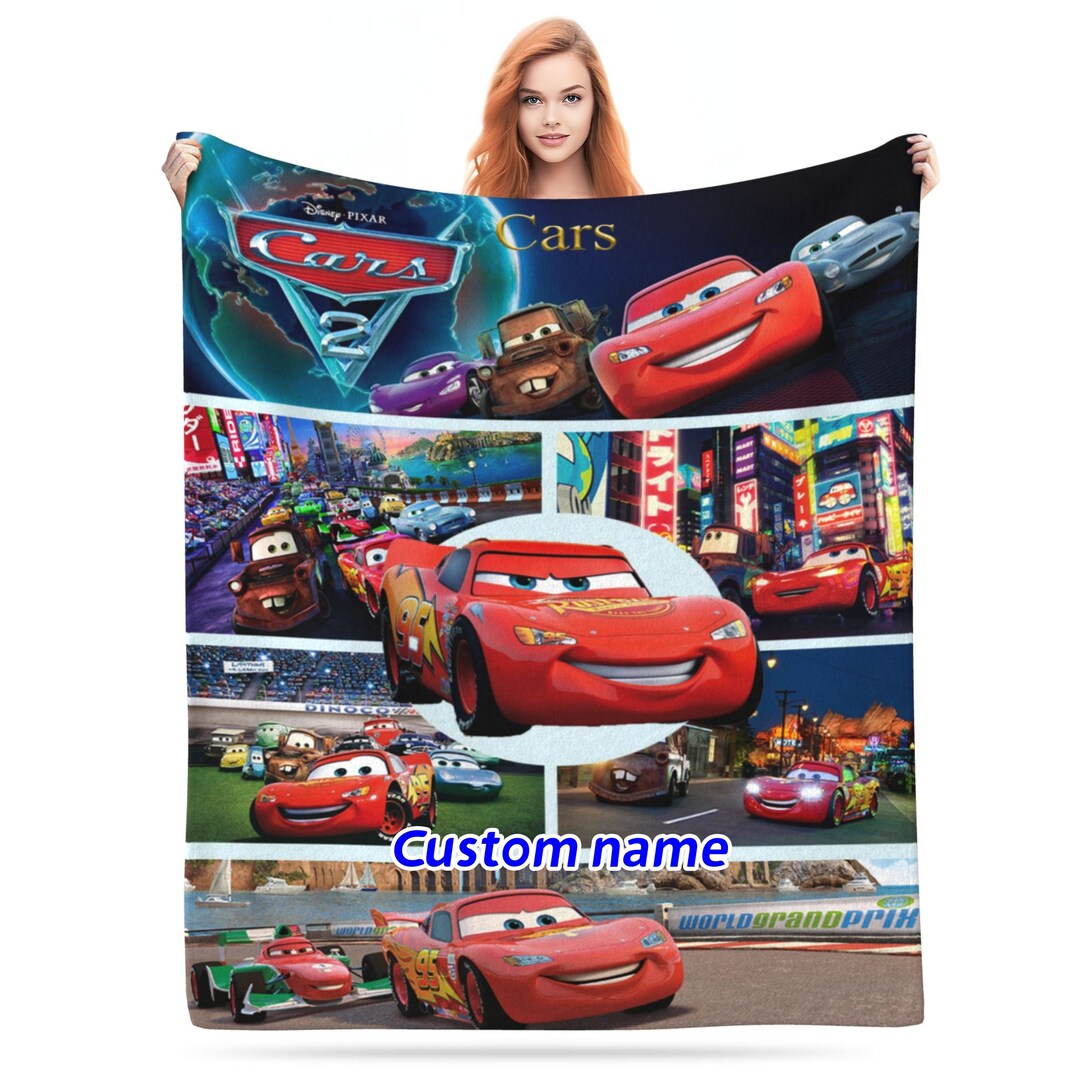 Personalized Disney Cars Blanket Custom Photo Sofa Blanket Etsy