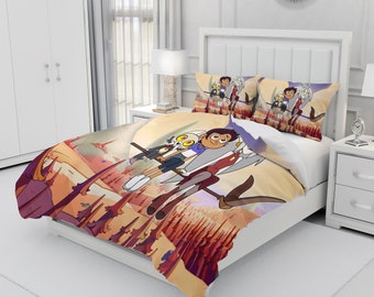 the owl house, personalisierte Bettwäsche dreiteilig, kundenspezifischer Bettbezug und Kissenbezug, Schlafzimmerdekoration, kreative Geschenke