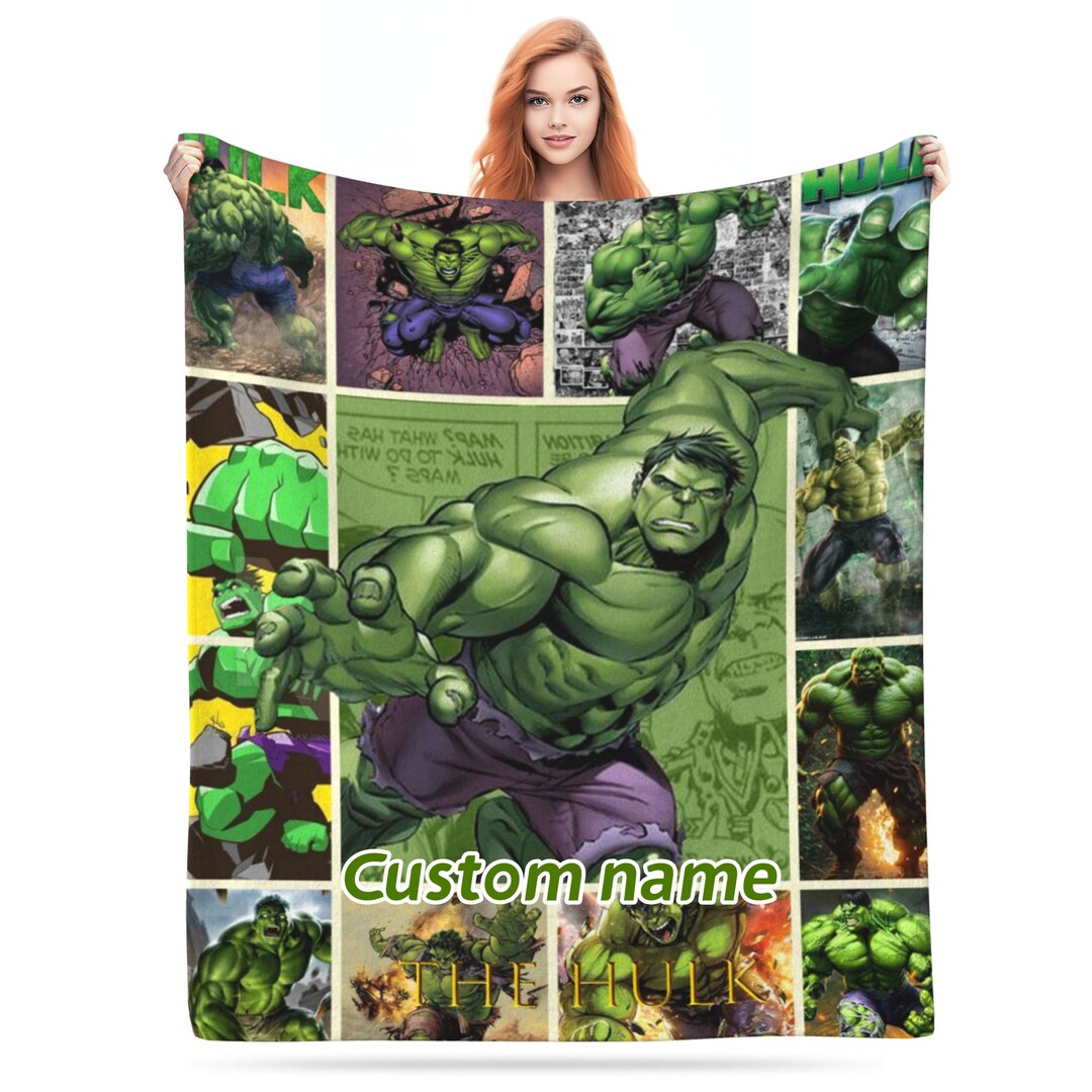 Personalized the Hulk Blanket Custom Photo Sofa Blanket Etsy UK