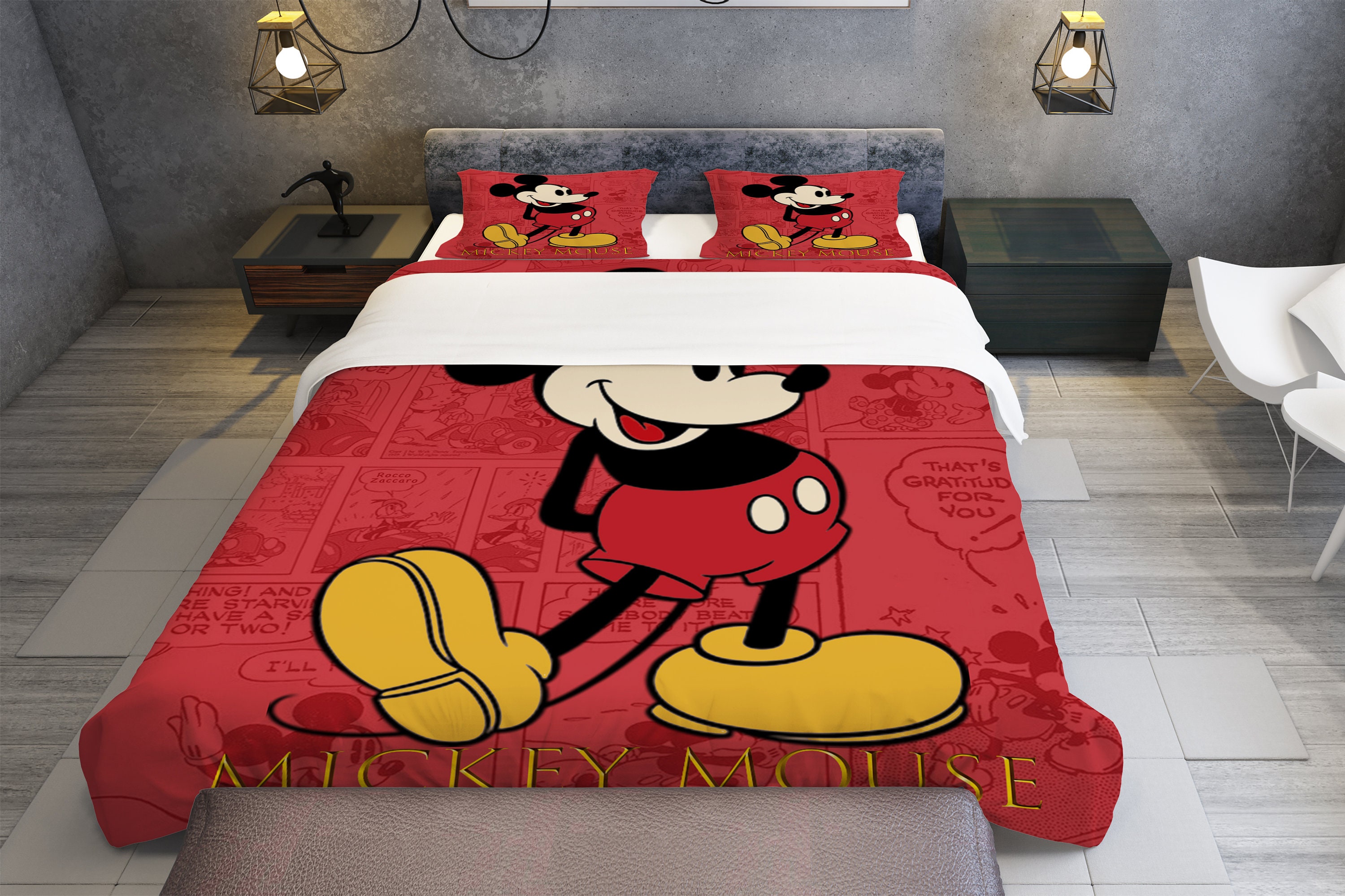 Disney, Personalized Bedding Three Piece Set