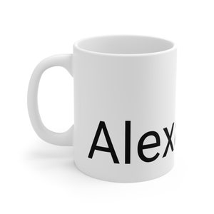 PERSONALIZED MUG - Black - Custom Name | Personalized Gift | Custom Gift | Team Gift | Teacher Gift | Bridal Party Gift | Graduation Gift