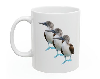 Piquero Patas Azules Taza 5: Taza de Café de las Islas Galápagos