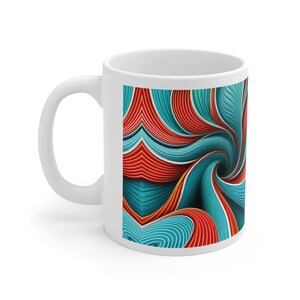OP-ART MUG 2 - Fiancé Gift | Anniversary Gift | Teacher Gift | Student Dorm Gift | Engagement Gift | Graduation Gift | Housewarming Gift