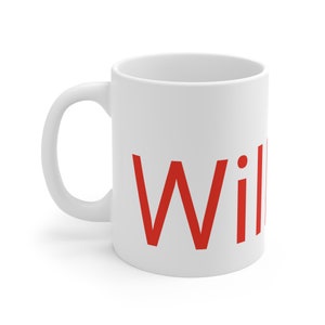 Scarlet Personalized Mug: Custom Name Gift, USA Made