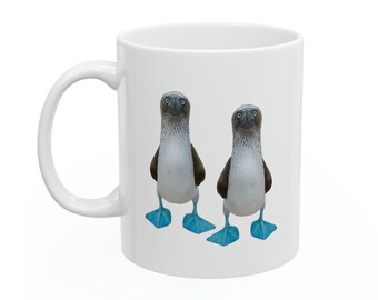 Taza 4 del Piquero Patas Azules: Regalo de las Islas Galápagos