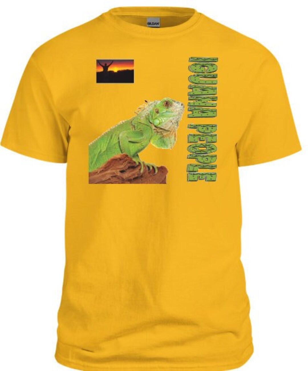 Iguana People Short Sleeve - Etsy - Green Iguana Short Sleeve Plan