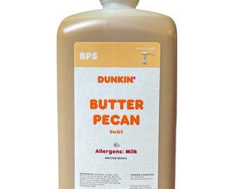 Dunkin Butter Pecan Swirl Syrup 64oz Jug With Pump