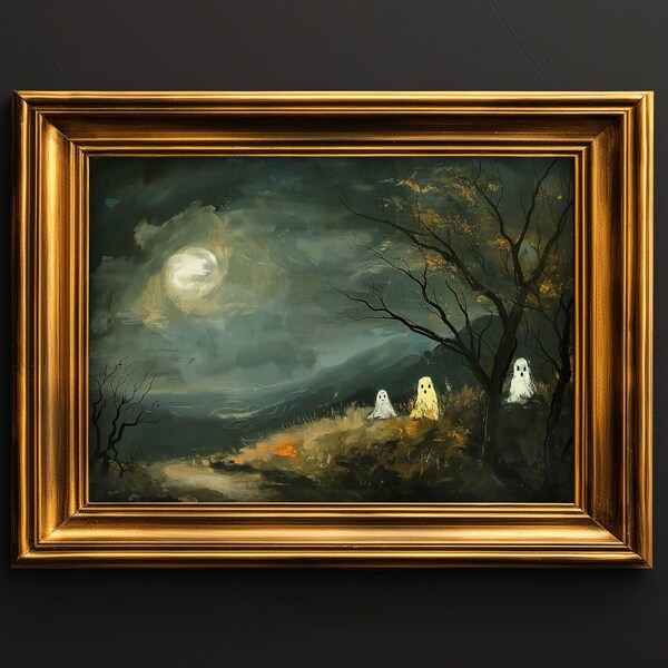 Halloween Art Print Witch and Her Cat Wall Art, Whimsical Halloween