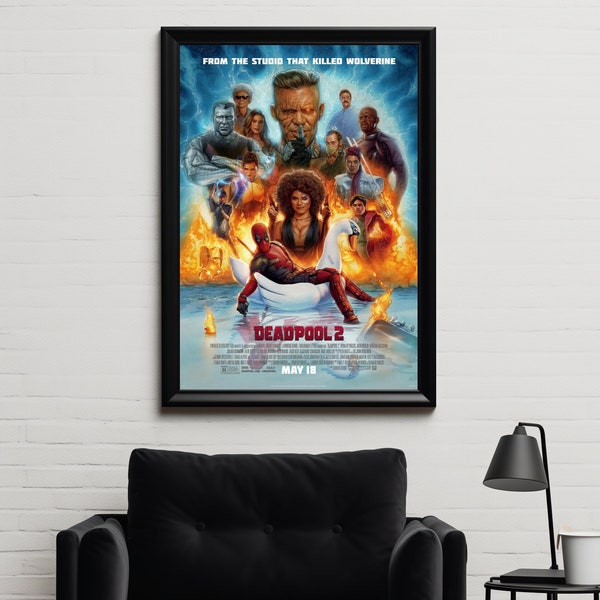 Deadpool 2 Movie Poster (2018, Ryan Reynolds), High Quality Glossy Print from PosterOffice, Movie Poster Print - Unframed