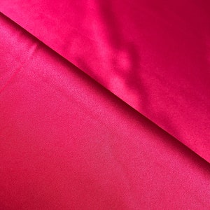 High Quality Satin Fabric, Red Satin Fabric, Matte Satin, Apparel Fabric, Dress Fabric, Sold By The Yard