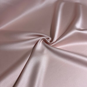 High Quality Satin Fabric, Blush Satin Fabric, Pink Satin, Matte Satin, Apparel Fabric, Dress Fabric, Party Dress Fabric