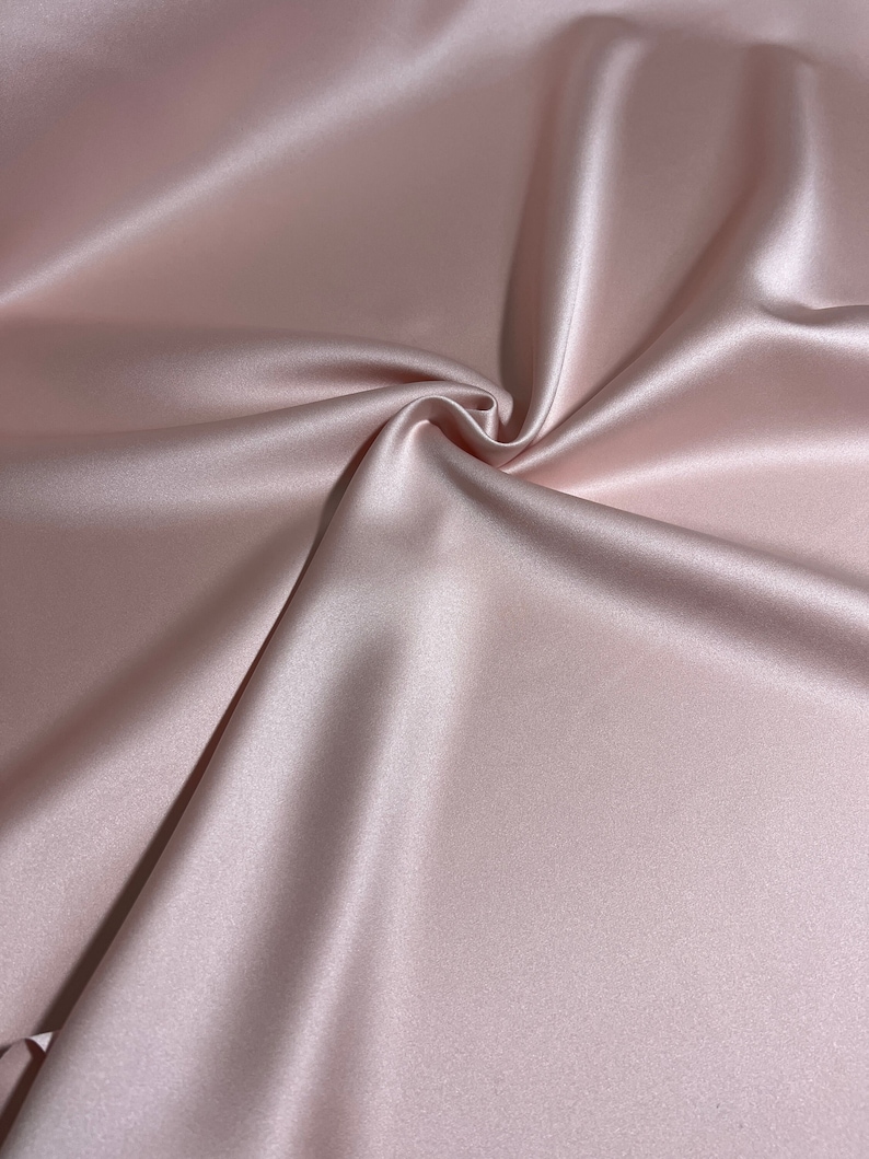 High Quality Satin Fabric, Blush Satin Fabric, Pink Satin, Matte Satin