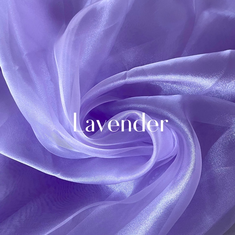 Lavender Italian Satin Organza main image 1