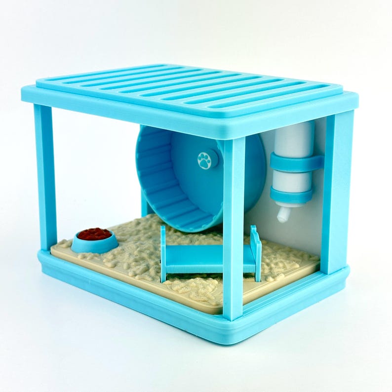 Picture Idea: Mini Hamster Habitat Playset Adorable Pet Scene With Articulated