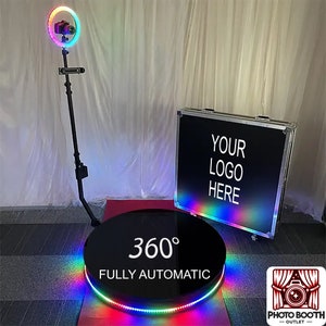 360 Photo Booth, Premium Metallbasis für Firmenveranstaltungen, Partys, Hochzeiten, kostenloser Flight Case
