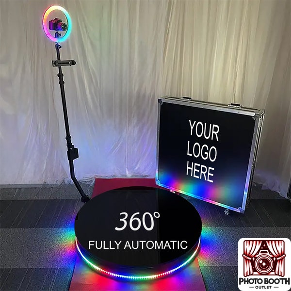 360 Photo Booth, Premium Metal Base For Corporate Events, Parties, Weddings, Free Flight Case