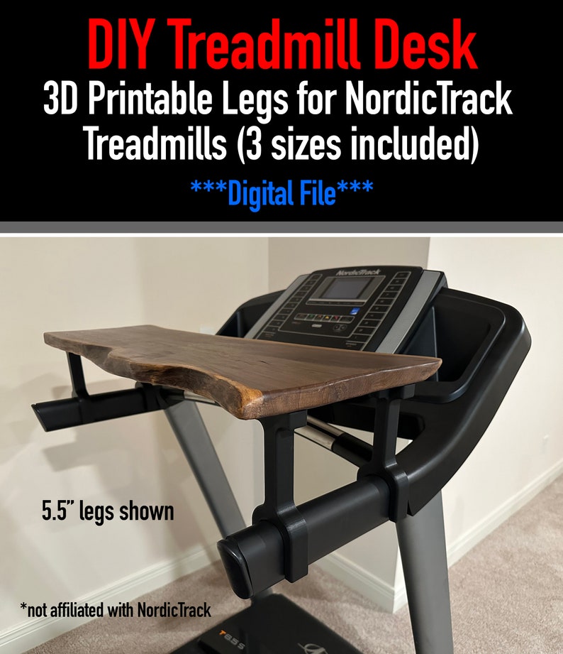 Nordictrack Treadmill Desk Stand: 3D Printer STL File (digital Download ...