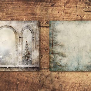 Christmas Junk Journal Kit Winter Village Vintage Ephemera Journal ...