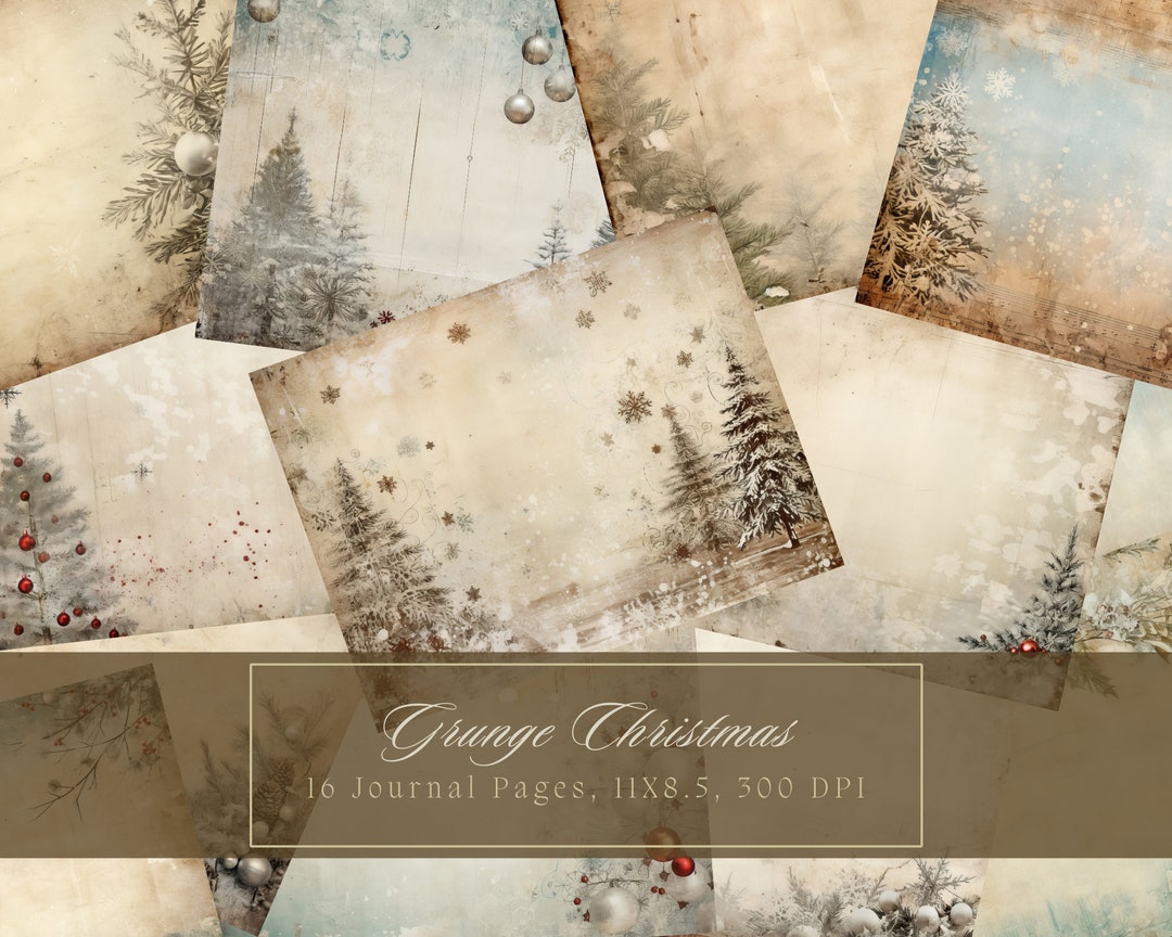 Christmas Junk Journal Kit Winter Forest Vintage Ephemera Journal ...