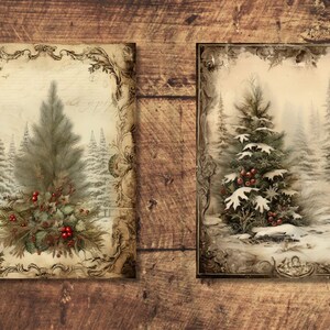 Christmas Forest Junk Journal Kit Winter Vintage Ephemera Journal ...