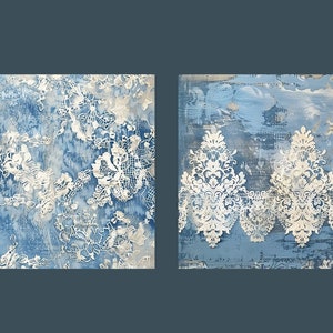 Vintage Lace Junk Journal Kit Shabby Chic Collage Sheets Printable ...