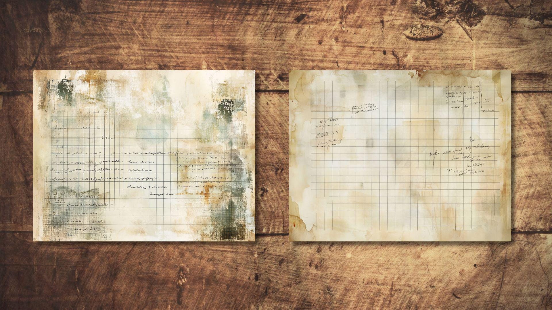 Vintage Ledger Junk Journal Kit Rustic Bills Journal Page Printable ...