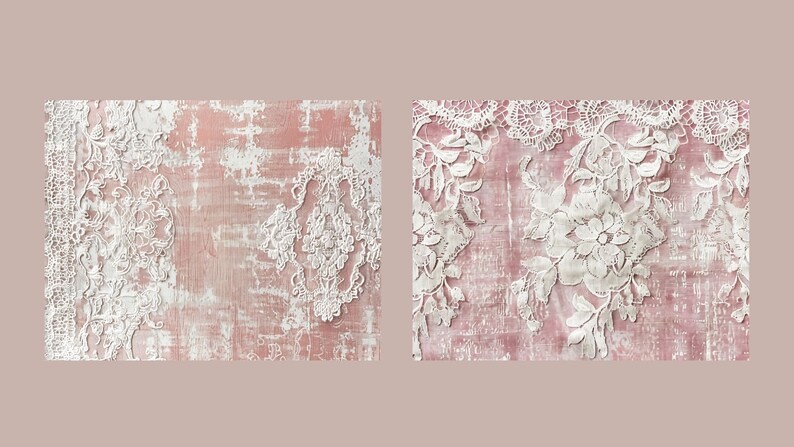 Vintage Lace Junk Journal Kit Shabby Chic Collage Sheets Printable ...